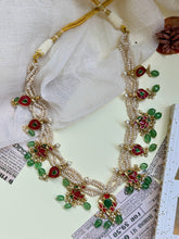 Load image into Gallery viewer, One of a kind silver kundan necklace