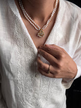 Load image into Gallery viewer, Pearl bunch kundan necklace 6