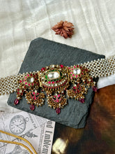 Load image into Gallery viewer, One of a kind statement pearl & kundan necklace