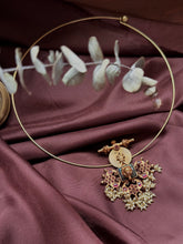 Load image into Gallery viewer, Vintage style pendant in silver 925 and gold polish