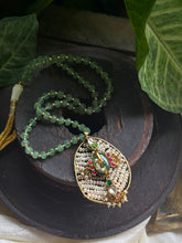 Load image into Gallery viewer, One of a kind kundan pearl pendant necklace