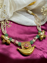 Load image into Gallery viewer, One of a kind silver kundan necklace