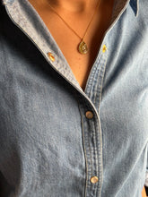 Load image into Gallery viewer, Dainty carved tourmaline neckpiece 7