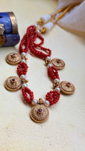 Load image into Gallery viewer, One of a kind silver coral choker