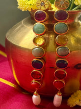 Load image into Gallery viewer, Statement Navaratana  Earrings
