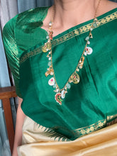 Load image into Gallery viewer, 92.5 gold polish pendant statement kundan and gemstone necklace