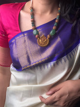 Load image into Gallery viewer, Statement vintage style nagru necklace