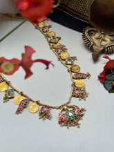 Load image into Gallery viewer, Statement vintage style kasu mala pendant necklace