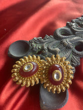 Load image into Gallery viewer, Statement studs with inlay work