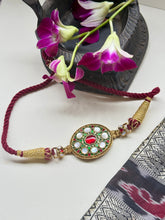 Load image into Gallery viewer, Meenakari Kundan choker with thread work