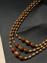 Load image into Gallery viewer, Statement multilayer coral dolki necklace