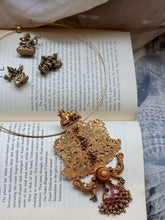 Load image into Gallery viewer, One of a kind Nandi & peacock pendant