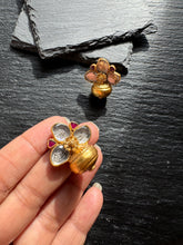 Load image into Gallery viewer, Silver 92.5 gold polish kundan dolki earrings