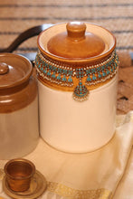 Load image into Gallery viewer, Feroza choker necklace with earrings