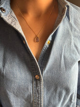 Load image into Gallery viewer, Dainty carved tourmaline neckpiece 8