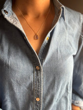 Load image into Gallery viewer, Dainty carved tourmaline neckpiece 8