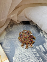 Load image into Gallery viewer, Gandaberunda statement pendant in silver 925 and gold polish