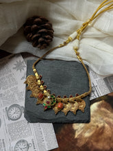 Load image into Gallery viewer, Statement vintage style kasu mala necklace
