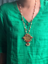 Load image into Gallery viewer, One of a kind amulet pendant kundan work neck chain
