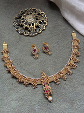 Load image into Gallery viewer, Statement Chettinad style necklace set