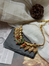 Load image into Gallery viewer, Statement vintage style kasu mala necklace