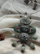 Load image into Gallery viewer, One of a kind contemporary silver necklace