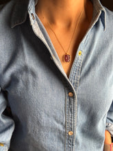 Load image into Gallery viewer, Dainty carved tourmaline neckpiece 5