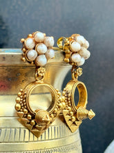 Load image into Gallery viewer, Vintage style (925 silver) earrings in gold polish