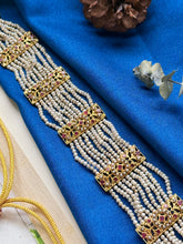 Load image into Gallery viewer, Statement kundan & pearl choker necklace 2
