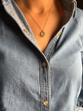 Load image into Gallery viewer, Dainty carved tourmaline neckpiece 4