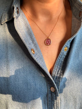 Load image into Gallery viewer, Dainty carved tourmaline neckpiece 1