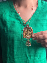 Load image into Gallery viewer, One of a kind amulet pendant kundan work neck chain