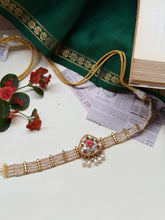 Load image into Gallery viewer, One of a kind silver pearl & kundan choker