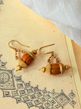 Load image into Gallery viewer, Vintage style statement earrings in sliver 925 and gold polish