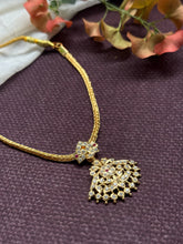 Load image into Gallery viewer, Gold polish classic adigai necklace in silver 925