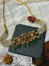 Load image into Gallery viewer, One of a kind statement pearl & kundan necklace
