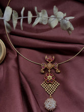 Load image into Gallery viewer, Vintage style pendant in silver 925 and gold polish