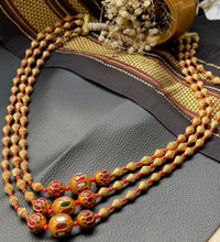 Load image into Gallery viewer, Statement multilayer coral dolki necklace