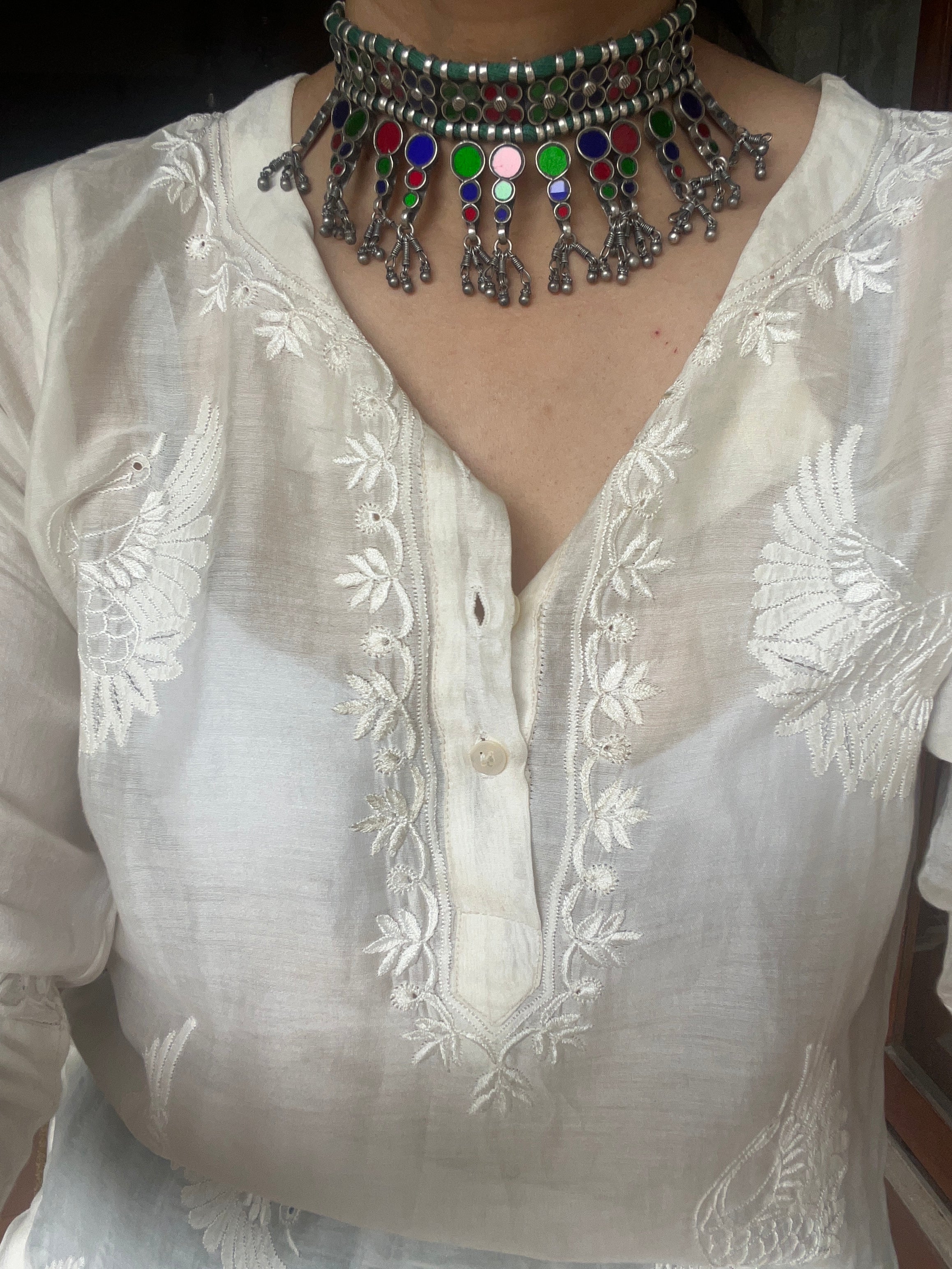 Statement silver choker Potpourri Studio