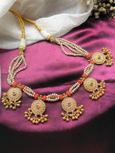 Load image into Gallery viewer, One of a kind silver coral choker