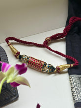 Load image into Gallery viewer, Meenakari Kundan choker with thread work