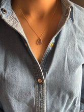 Load image into Gallery viewer, Dainty carved tourmaline neckpiece 8