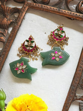 Load image into Gallery viewer, One of a kind inlay work earrings 2