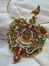 Load image into Gallery viewer, One of a kind, 92.5 gold polish kundan work pendant with hasli 1