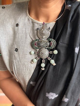 Load image into Gallery viewer, One of a kind contemporary silver necklace