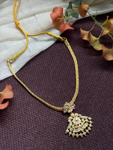 Load image into Gallery viewer, Gold polish classic adigai necklace in silver 925