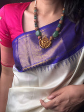 Load image into Gallery viewer, Statement vintage style nagru necklace