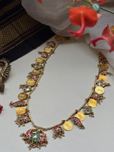 Load image into Gallery viewer, Statement vintage style kasu mala pendant necklace