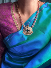 Load image into Gallery viewer, Vintage style swan necklace with cut stones