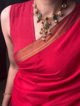 Load image into Gallery viewer, Statement vintage style onyx necklace